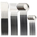 Black Silver 24Pcs