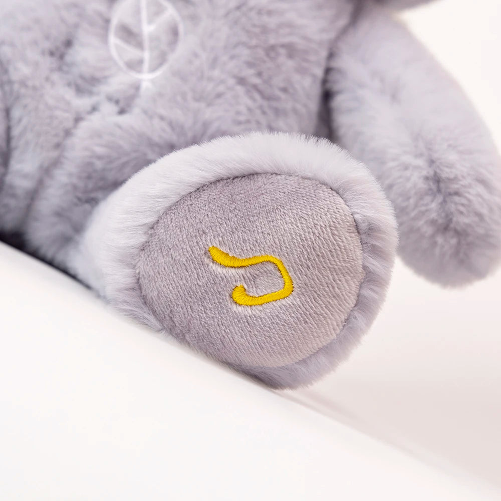 Peluche de perezoso que respira kawaii, oso relajante para bebés, compañero de sueño para bebés, peluche con sonido y luz