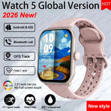 Watch 5 Smart Watch Global Version Men Women HD AMOLED Screen Heart Rate Bluetooth Call GPS Track Waterproof Sports Smartwatches