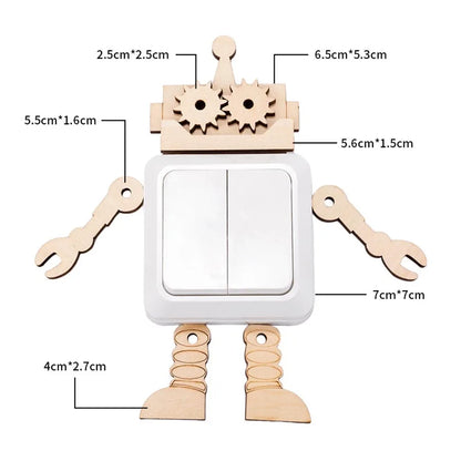 Wood Busy Board Accessories Baby DIY Montessori Toy Early Learning Wooden Toy Wooden Elements Parts for Kids Education Skill Toy