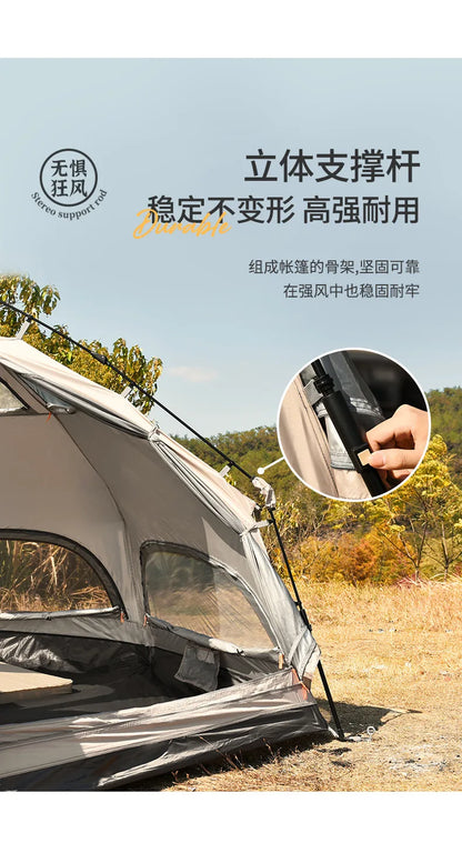 Fully automatic mushroom tent Outdoor camping field camping folding portable quick opening thickened rain proof tent