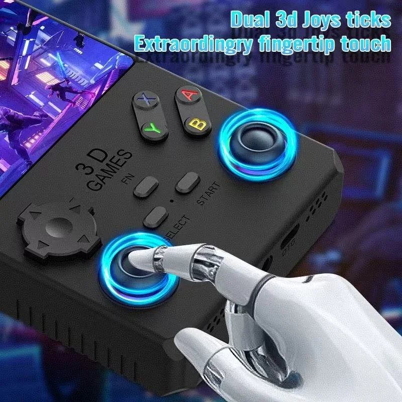2025 V40MAX Handheld Game Console 4'' IPS Screen 4000mAh Battery Joystick RGB lighting Effect 256GB with more than 40000 games