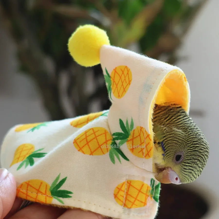 Ropa para pájaros, bonita y colorida, para vestir y proteger a tus loros. Cómoda tela para pájaros, traje para periquitos.