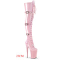 Sexy Thigh High Boots 8-9 Inch High Heels Fashion Platform Womens Over The Knee Boots 20-23cm High-Heeled Boots Pipe Dance Boots