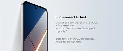 Global Version POCO M7 Snapdragon 685 Smartphone Immersive 6.9" 144Hz FHD+ Display 7000mAh battery 33W Charging NFC