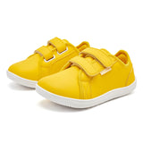 HOBIBEAR Kids Barefoot Shoes Little/Big Kid Wide Toe Minimalist Sneakers Lightweight Hook and Loop Artificial Leather Shoes