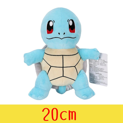 Peluche de Pokémon de alta calidad con etiqueta, dibujo animado de Pikachu, Charmander, Squirtle, Bulbasaur, muñeco de peluche, regalo para niños.