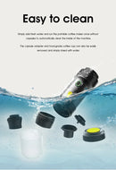 Electric Portable Coffee Machine Portable Italian Espresso Machine for Car & Home 3-in-1 Capsule Powder Travel Coffee Maker