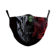 Máscara Unissex Ajustável Impressa em 3D com Estampa de Caveira de Terror (Fantasma/Zumbi/Meia-Face) para Festas, Halloween e Carnaval (Adulto)