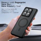 Case for Xiaomi 15T 14T Pro Poco F6 Pro New Matte Transparent Magnetic Wireless Charge Shockproof Funda For Magsafe Cover