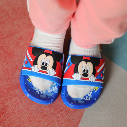 Nuevas sandalias de verano para niños, con dibujos de Minnie, zapatos de suela suave para niños y niñas, zapatillas antideslizantes, aptas para todas las estaciones.