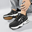 Men Sports Running Shoes Outdoor Walking Soft Casual Sneakers Fashion Designer Leather Sneaker Waterproof Men's Tennis Masculina