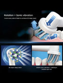 Oral B Rotation Electric Toothbrush DB5010 AA Battery 9600 Rpm Cross Action Cleaning Teeth Tooth Brush with Brush Refills