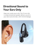 Baseus Eli 2i Fit Open-Ear Earphones True Wireless Bluetooth 6.0 Ear Hooks Headphones IPX5 Waterproof Sports Earbuds Bass Boost