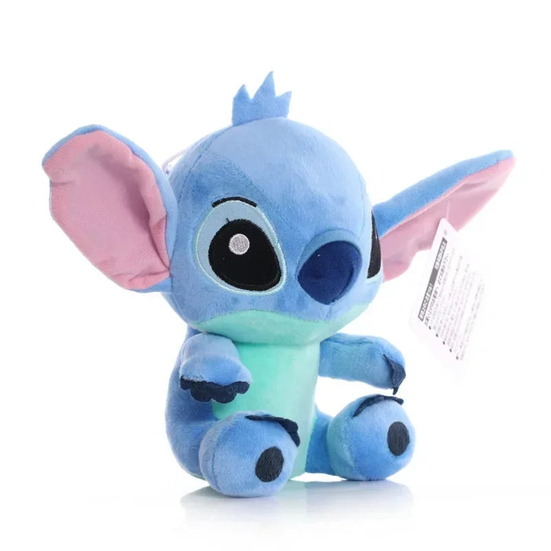 Peluche de Stitch de 20 cm, juguete kawaii de TV, colgante con el mismo párrafo, regalo de cumpleaños para niños, modelos de pareja