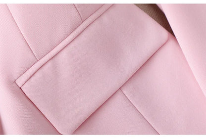 Elegant Women's Fashionable White Western-Style Suit Zihongsuitsuit High-End Business Attire Long-Pants Set For Special Occasion