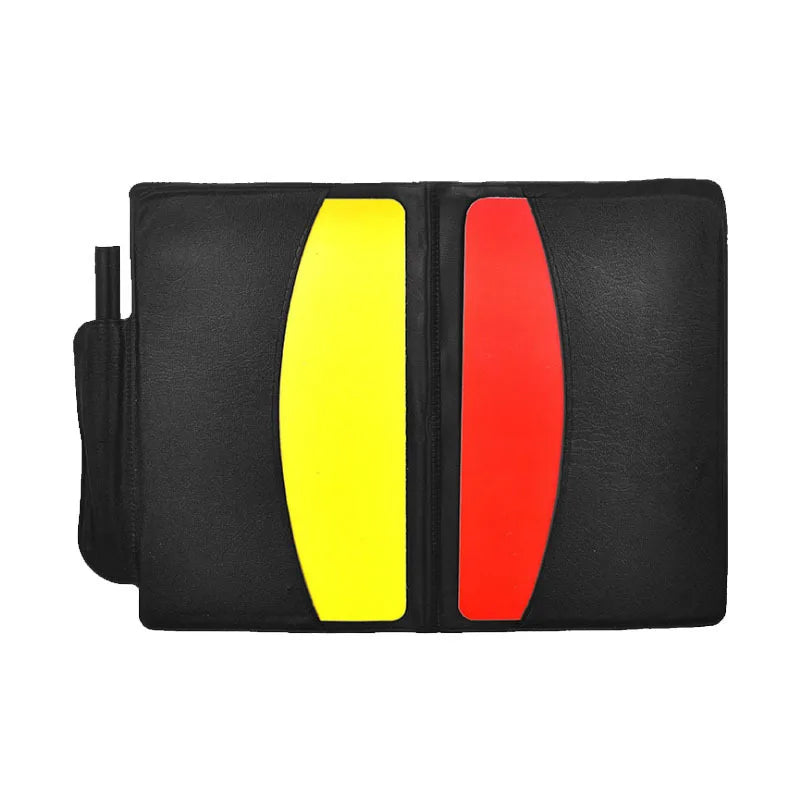 Hot Sale Football Soccer Referee Card Sets Warning Referee Red and Yellow Cards Wallet Score Sheets Notebook Judge Accessories