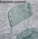 Modern Simple Household Transparent Dining Chair Backrest Single Person Leisure Net Red Table Plastic Chair Makeup Chairs  стул