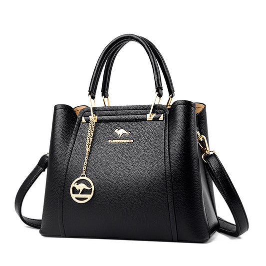 2024 Luxury Women Designer 3 Layers Shoulder Crossbody Bag Ladies Large Capacity Leather Handbags Shopper Brand Messenger Totes