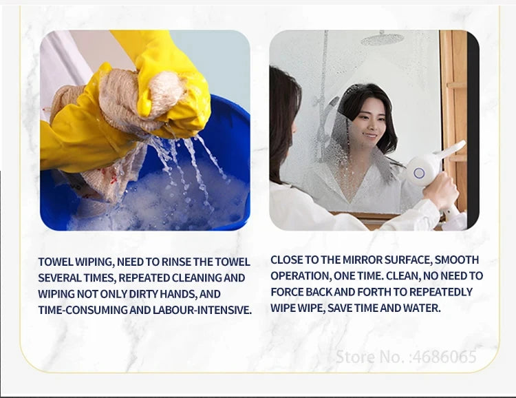 Electric Window Cleaner For Home Wireless Glass Cleaning Machine Kitchen Bathroom Cleaning Tools Car Windshield Mirror Wiper