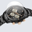 NAVIFORCE NF8076 Sports Watches for Men Stainless Strap Quartz 3ATM Waterproof Shockproof New Fashionable Clock