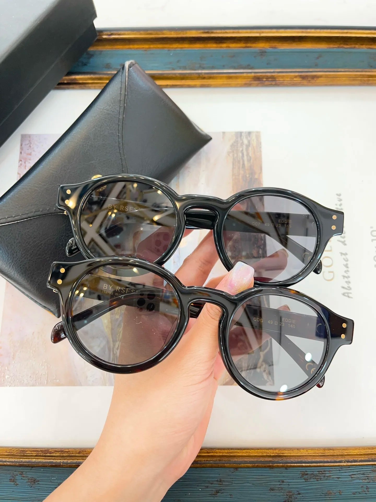 Original Factory DT GRANDMASTER-EIGHT DTS458-A With Brand Box Top Quality UV400 Gradient Driving Anti-Glare Men Women Sunglasses