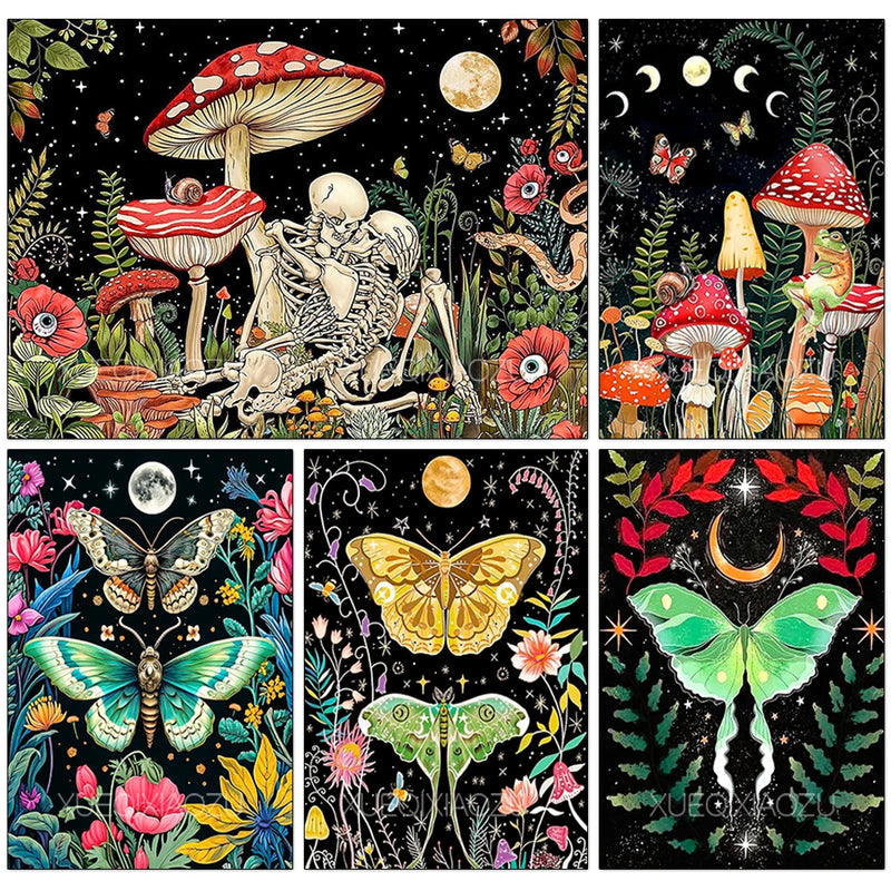 5D Diamond Painting Kits for Adults Full Round Diamond Art Butterfly is Very Suitable for Beginner and Gifts for Wall Home Decor