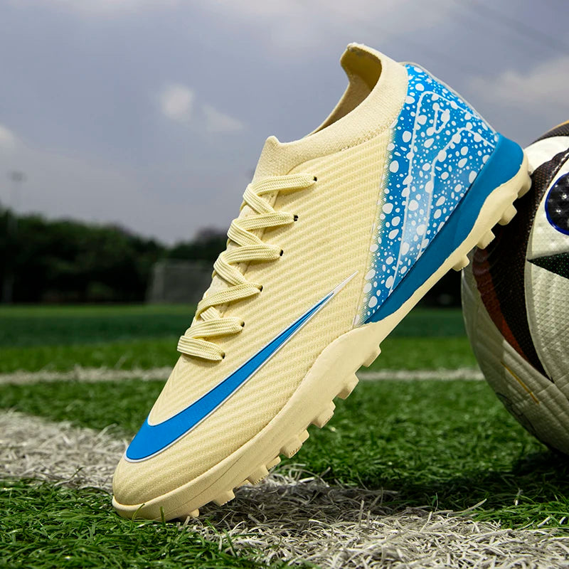 Nuevas botas de fútbol para exteriores, botas de fútbol con clavos largos para interiores, zapatillas TF/FG de alta calidad y muy vendidas, zapatillas deportivas para exteriores para partidos.