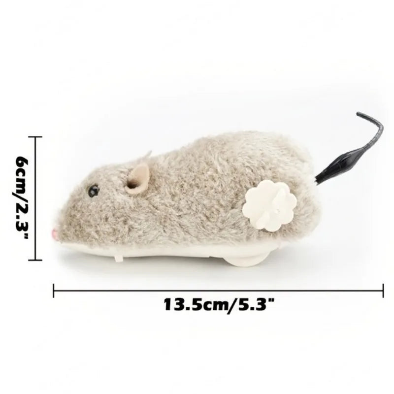 Cat Toy Clockwork Simulation Mouse, Battery-Free Durable Indoor Cats Get High, Relieve Boredom, Interactive Plush Toys, Pet Supplies