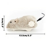 Cat Toy Clockwork Simulation Mouse, Battery-Free Durable Indoor Cats Get High, Relieve Boredom, Interactive Plush Toys, Pet Supplies