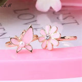 10 Pcs Adjustable Alloy Baby Girl Rings with Heart Shaped Box Cartoon Mix Finger Jewelry Rings Kid Girls Toys Random Color