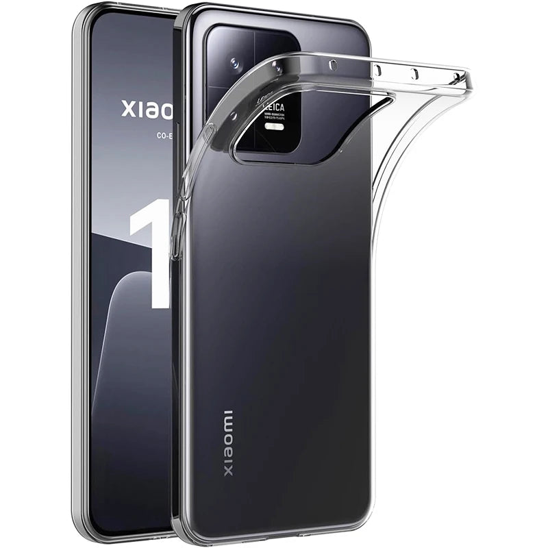 FUNDA DE SILICONA ORIGINAL TRANSPARENTE PARA XIAOMI MI 13 13T PRO, ULTRAFINA Y TRANSPARENTE, CARCASA TRASERA DE TPU DELGADA PARA XIAOMI 13 T