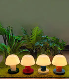 Mushroom Table Lamp Warm Color Night Light USB Rechargeable LED Touch Desk Light Piano Coating Surface Love Gift Lamp