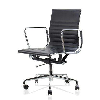 Home Comfortable Lift Computer Chair Rotatable Cowhide Ergonomic Conference Room Office Chair Leisure Lounge Chair Dropshipping