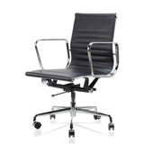 Silla de ordenador cómoda y giratoria de piel de vaca, ergonómica, para sala de conferencias, oficina, salón de ocio, envío directo