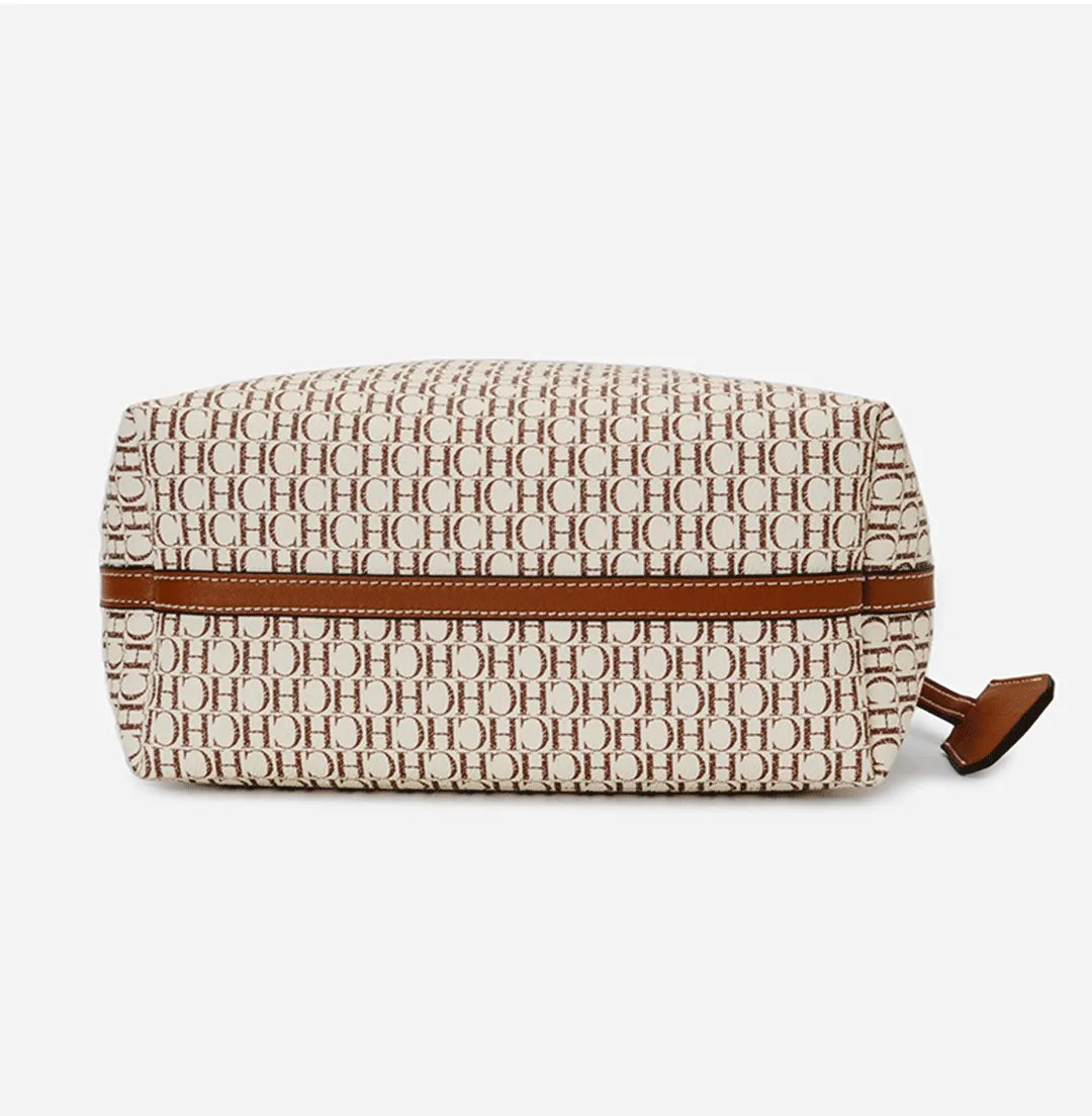 CH Women's Large Capacity Handbag Daily Commuting High-end Versatile PU Material Letter Printed Design Women's Crossbody Bag