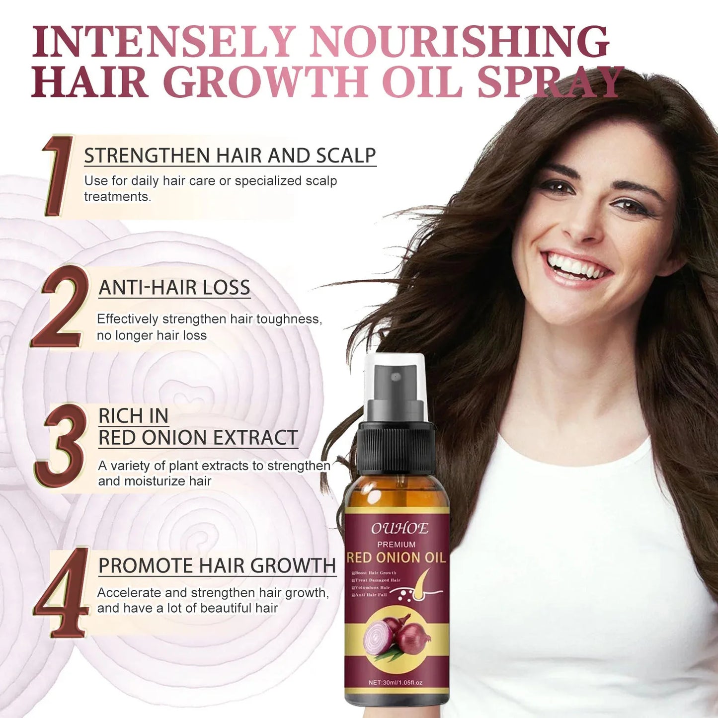 Suero en spray para el crecimiento del cabello, tratamiento anticaída, esencia reparadora, nutre las raíces y rebrota el cabello, cuidado de belleza para hombres. 