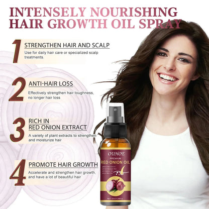 Suero en spray para el crecimiento del cabello, tratamiento anticaída, esencia reparadora, nutre las raíces y rebrota el cabello, cuidado de belleza para hombres. 