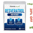 30 Patches Resveratrol Transdermal Patches Antioxidant Supplement Helps Support Anti-Aging and Immune System