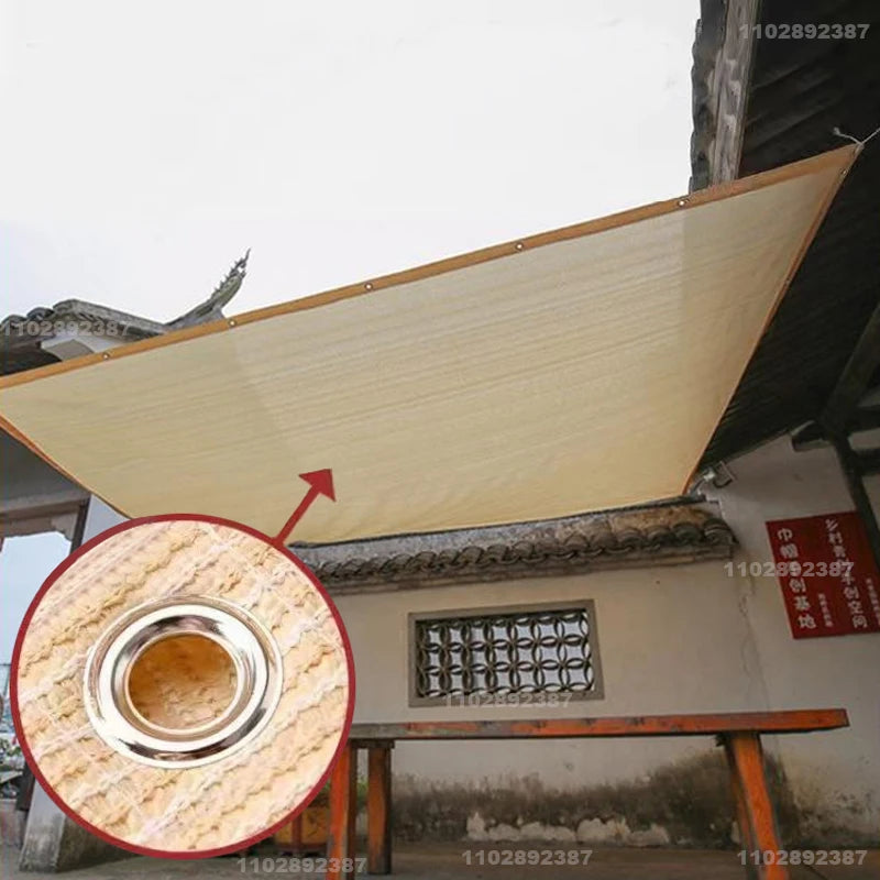 85% Shading HDPE Beige Sunshade Net Garden Plant Shed Shading Sail UV Protection Outdoor Pergola Sun Cover Swimming Pool Awning