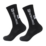 2025 New Anti-Slip Tape Design Football Socks Mid-Calf Non-Slip Soccer Sport Cycling Sports Men's Women Sock Grip Yoga 1 Pair