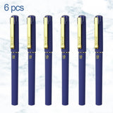 WQN-3/6/12PCS Creative Blue Gel Pen, 1.0mm Nib, High-Quality Blue Ink, Smooth Writing, Suitable For Technical And Office Supplie