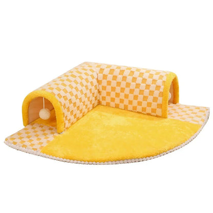 Cama tipo túnel para gatos, cesta para perros y gatitos, casa bonita, alfombra para el hogar, productos para perreras para mascotas, puede jugar 
