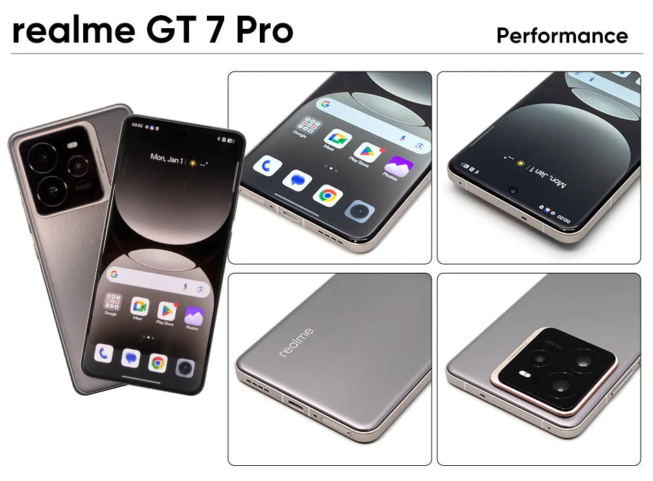 realme GT 7 Pro Smartphone 5G Global Version Snapdragon 8 Elite 6.78'' 120Hz Eco OLED Screen 120W SUPERVOOC 50MP Camera NFC GPS