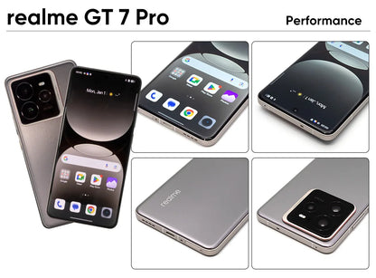 realme GT 7 Pro Smartphone 5G Global Version Snapdragon 8 Elite 6.78'' 120Hz Eco OLED Screen 120W SUPERVOOC 50MP Camera NFC GPS