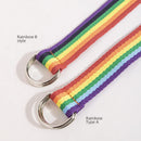 7-color Rainbow D-clip Women Ultra-long Casual Versatile Summer Waist Belt Fashionable Commuting Style Iron Buckle