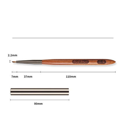 Triangular Nail Art Brush Pen 3D Tips Pattern Phototherapy Acrylic Nail Brush UV Gel DIY Manicure Tools Wood Handle Nail Brushes