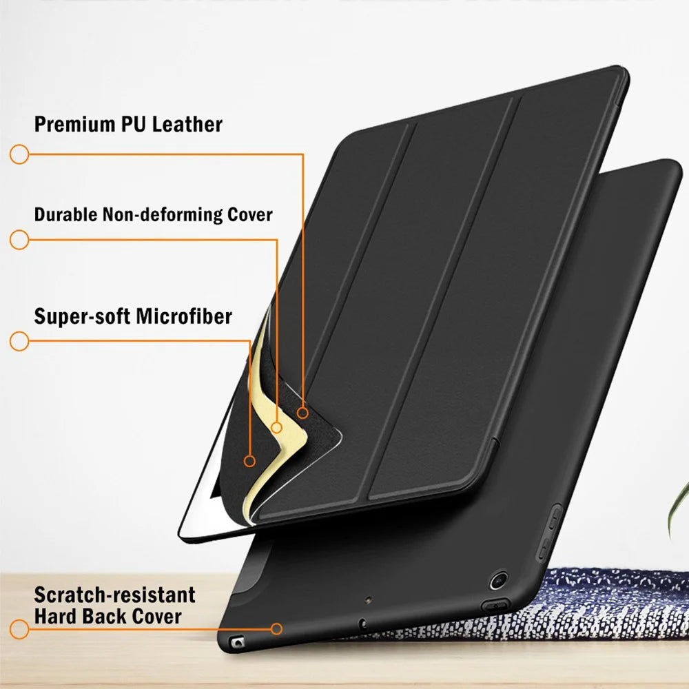 For iPad Pro 13 11 inch 2024 M2 Case Magnetic PU Leather Smart  Shockproof Cover For iPad 2024 New Foldable protective Case