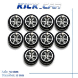 1/64 Wheels Tires Navy Blue set for VDiecast Model Cars Collection Toy for Hot Wheels Hobby Modified Parts 5 set/pack