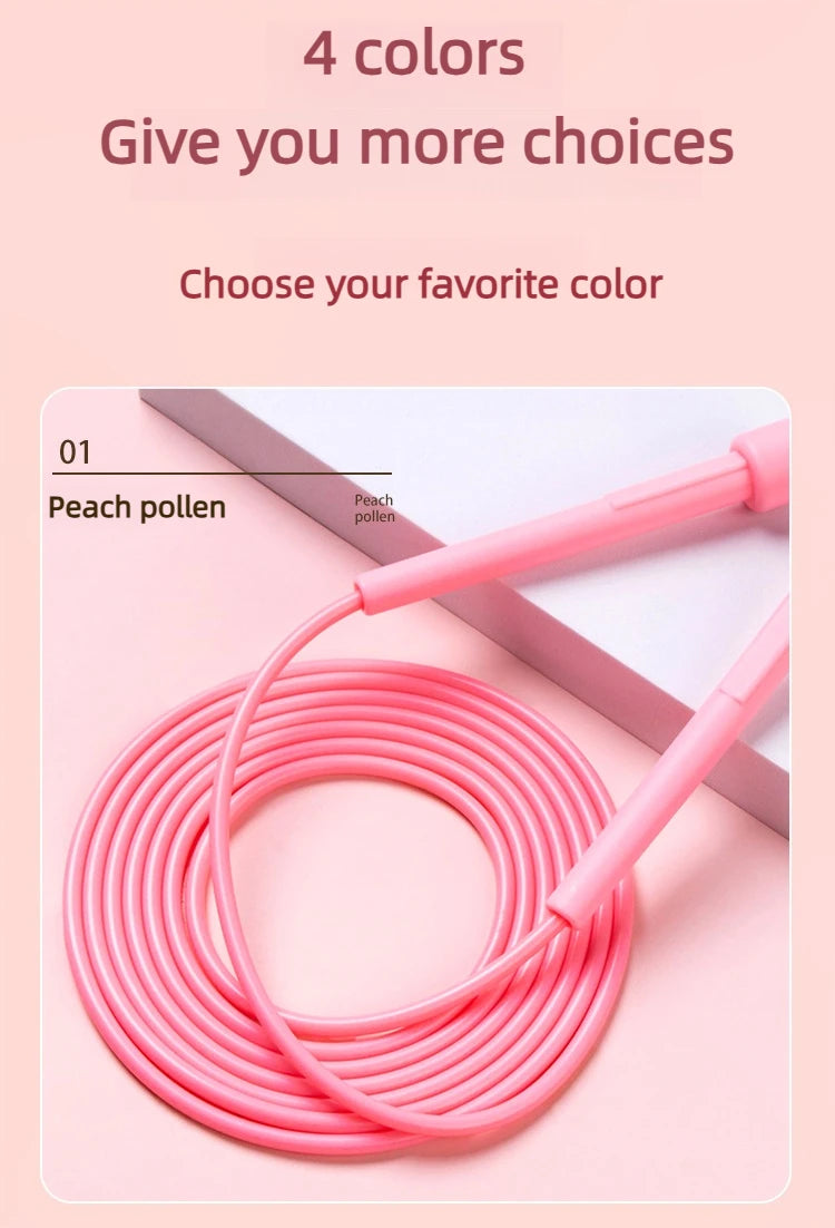 2.8M PVC Beaded Skills Skipping Rope Adult Jump Weight Loss Children Sports Portable Fitness Gym Equipment Professional Men Women